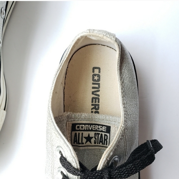 Converse All-Star silver metallic sneakers - Picture 6 of 9